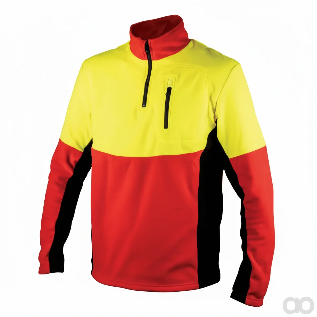 Prillinger - 00772723 - ISO Shirt Red-Yellow Size: L