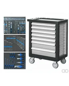SW Stahl - Z3703 - Workshop Trolley - Drawers Equipped
