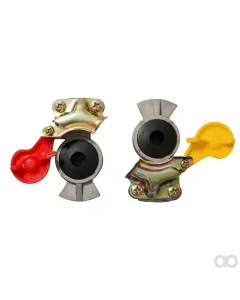 Wabco - 4522002210 - Red Coupling Head with Valve M16x1.5 Dual Circuit